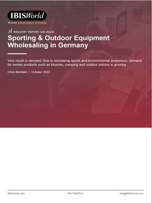 cover image of Sporting and Outdoor Equipment Wholesaling in Germany - Market Research Report